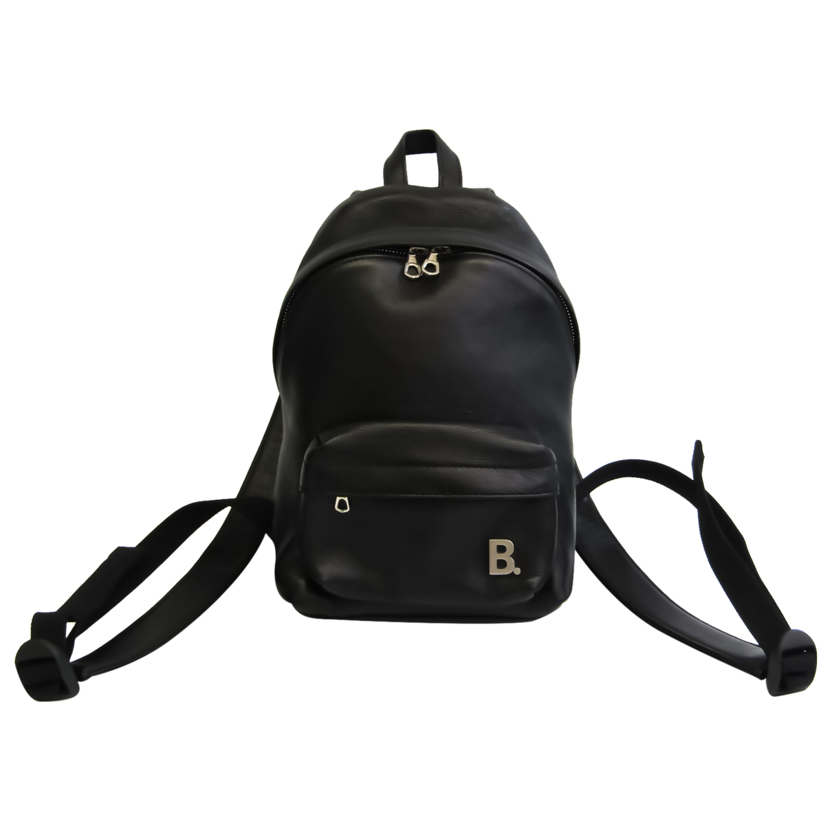 Leather backpack Balenciaga Black in 